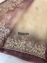 Soft Organza saree with embroidery borders MCW638