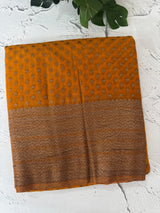 Semi banarasi Khaddi Georgette saree - MS1476 Mustard