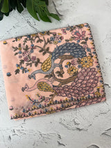 Kota silk saree embroidery MKS15452 - Peach