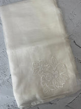 Crush Organza saree with applique work MBS677