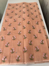 Netkota embriodery saree MS1496 Peach