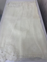 Handworked Tissue Organza Applique work saree MS15203- Offwhite