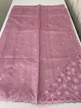 Cutwork Semi tussar saree MTSS674