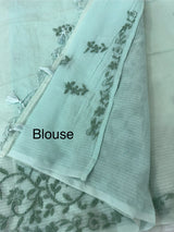 Premium NetKota saree with Hand Chikankari work MSH246
