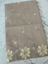 Soft Tissue kota embroidery saree MSK4660 DustyMauve