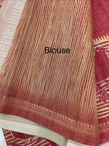 Printed Blended tussar saree - MS8635
