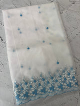 Soft Organza saree with embroidery borders - MCW896