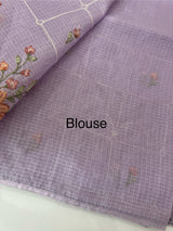 Silky kota embroidery saree MSK4333 Lavender