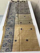 Matka Blended Tussar silk saree with kanta inspired thread work- MS4800(1)
