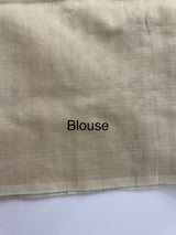 Silky kota embroidery saree with One side border MSK876 - Beige