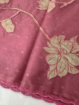 Organza saree with tissue applique work MMG62 -