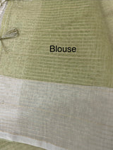 Mul chanderi saree with embriodery & zari lines MSH254