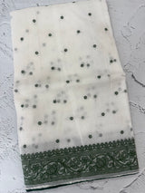 NetKota saree with chikankari machine embroidery - MS14622