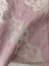 Blended Tussar silk saree with applique work- MSH225 PastelOnion