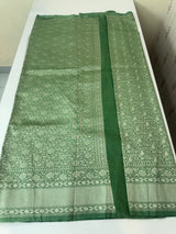 Banarasi semi katan saree in silver zari- MS14667