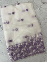 Soft Organza saree with embroidery borders - MCW895