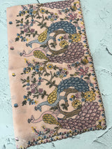 Kota silk saree embroidery MKS15452 - Peach
