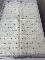 Kota silk saree embroidery MKS15452 - Offwhite