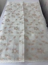 Viscose Organza saree with applique work-MSH238 CloudGrey