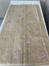 Netkota embriodery saree MS1495 Chiku