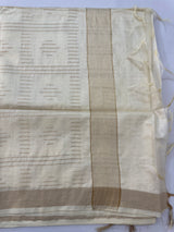 Soft blended tussar saree MKT121 (7) - Cream