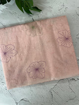 Mul chanderi saree with embroidery - MS1427 PastelPeachPink