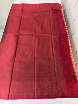 Semi silk saree with blouse MBS7854
