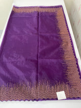 Semi Organza saree with embroidery borders - MSH296