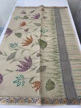 Kota Tissue silk saree with kanta work and french knots MKS3788