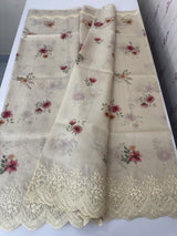 Premium Soft kota silk saree with digital prints and embroidery MKS703