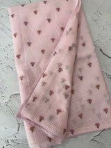 Moonga Kota checks saree with embroidery MSH244 PastelPink