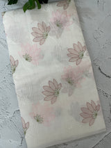 Soft Netkota embriodery saree MS1496 - White 1