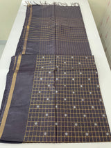 Bhagalpuri Semi tussar saree MS896 - DustyPlum