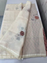 Silky kota applique work saree MSK899