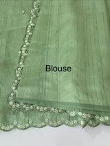 Cutwork Semi tussar saree MTSS674
