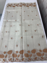Kota Tissue silk saree with applique work MSH105