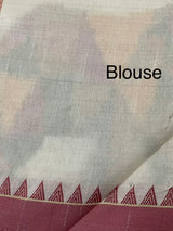 Blended semi tussar silk saree with embroidery MSJ677