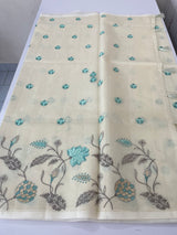 Lightweight Kota Supernet saree with embroidery MS143