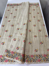Premium Soft kota silk saree with cross stitch embroidery MSS711 (4)
