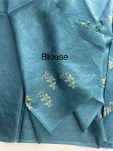 Pure desi tussar silk saree with embroidery- MTSS659