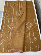 Silky kota saree with embriodery MS2450