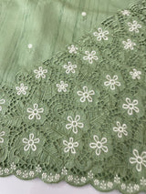 Cutwork Semi tussar saree MTSS674
