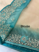 Soft Organza saree with embroidery borders MCW638