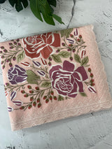 Chanderi cotton saree with embroidery - MSH4545 PastelPeach