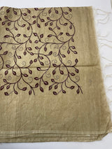 Bhagalpuri Semi tussar saree with embroidery MST677