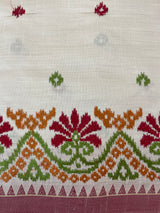 Blended tussar saree with embriodery - MSH1456