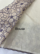 Mul chanderi saree with tissue applique work MSH211