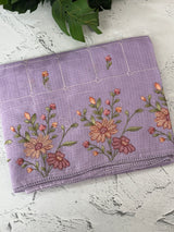 Silky kota embroidery saree MSK4333 Lavender