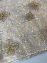 Soft organza saree with thread work - MSH910 Pastel PeachPink