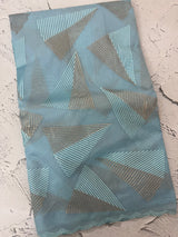 Semi organza saree with thread work - MSH931 DustyBlue